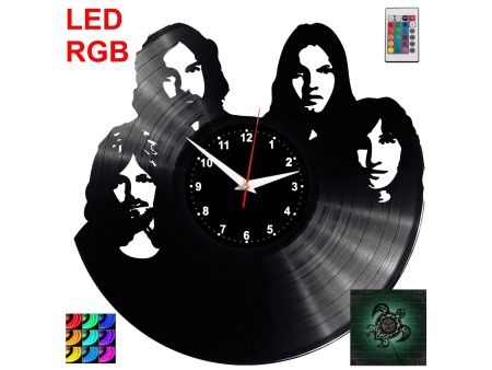 Pink Floyd Zegar Ścienny Podświetlany LED RGB Na Pilota Płyta Winylowa Nowoczesny Dekoracyjny Na Prezent Urodziny