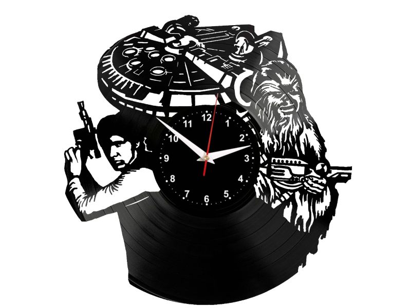 STAR WARS GWIEZDNE WOJNY PREZESA ZEGAR ŚCIENNY DEKORACYJNY NOWOCZESNY PŁYTA WINYLOWA VINYL NA PREZENT EVEVO