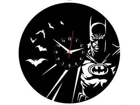 BATMAN ZEGAR ŚCIENNY DEKORACYJNY NOWOCZESNY PŁYTA WINYLOWA VINYL NA PREZENT EVEVO