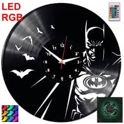 Batman Zegar Ścienny Podświetlany LED RGB Na Pilota Płyta Winylowa Nowoczesny Dekoracyjny Na Prezent Urodziny