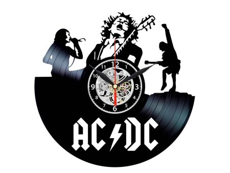 AC-DC ACDC AC DC ZEGAR ŚCIENNY DEKORACYJNY NOWOCZESNY PŁYTA WINYLOWA VINYL NA PREZENT EVEVO