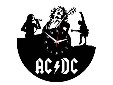 AC-DC ACDC AC DC ZEGAR ŚCIENNY DEKORACYJNY NOWOCZESNY PŁYTA WINYLOWA VINYL NA PREZENT EVEVO