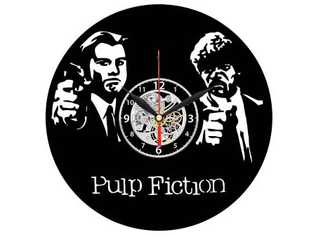 PULP FICTION ZEGAR ŚCIENNY DEKORACYJNY NOWOCZESNY PŁYTA WINYLOWA VINYL NA PREZENT EVEVO