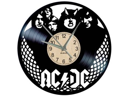 AC-DC ACDC AC DC ZEGAR ŚCIENNY DEKORACYJNY NOWOCZESNY PŁYTA WINYLOWA WINYL NA PREZENT EVEVO 