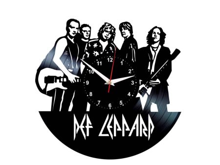 DEF LEPPARD ZEGAR ŚCIENNY DEKORACYJNY NOWOCZESNY PŁYTA WINYLOWA WINYL NA PREZENT EVEVO 