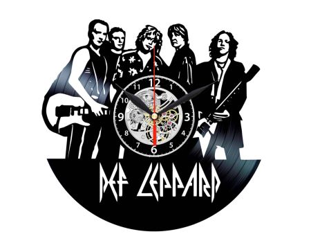 DEF LEPPARD ZEGAR ŚCIENNY DEKORACYJNY NOWOCZESNY PŁYTA WINYLOWA WINYL NA PREZENT EVEVO 