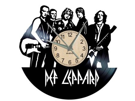 DEF LEPPARD ZEGAR ŚCIENNY DEKORACYJNY NOWOCZESNY PŁYTA WINYLOWA WINYL NA PREZENT EVEVO 