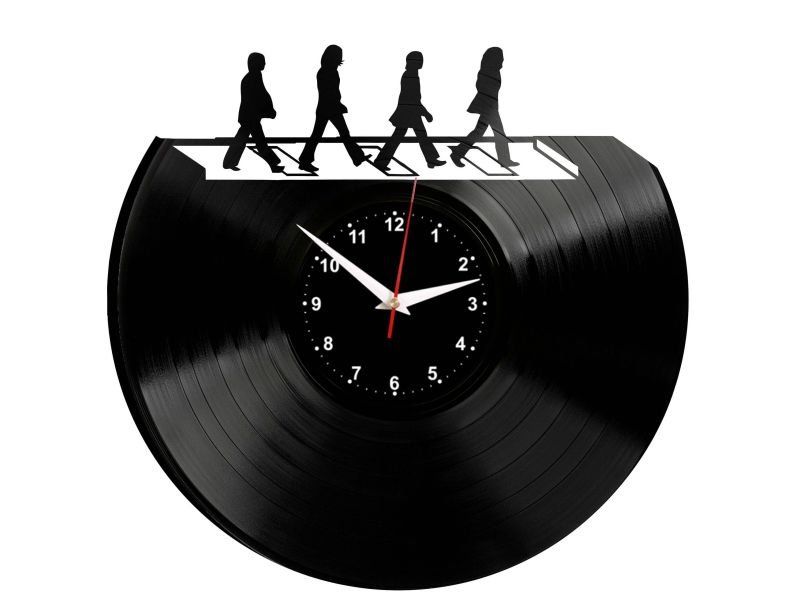 THE BEATLES ZEGAR ŚCIENNY DEKORACYJNY NOWOCZESNY PŁYTA WINYLOWA WINYL NA PREZENT EVEVO W0085