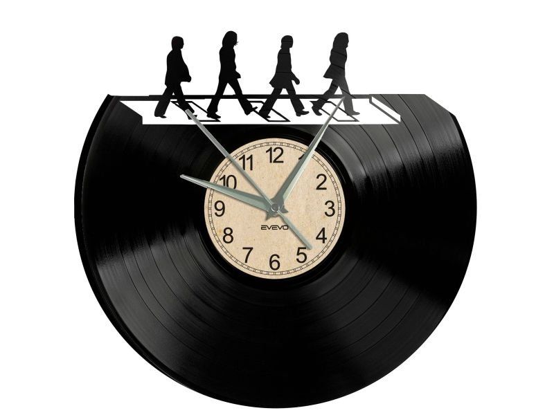 THE BEATLES ZEGAR ŚCIENNY DEKORACYJNY NOWOCZESNY PŁYTA WINYLOWA WINYL NA PREZENT EVEVO W0085