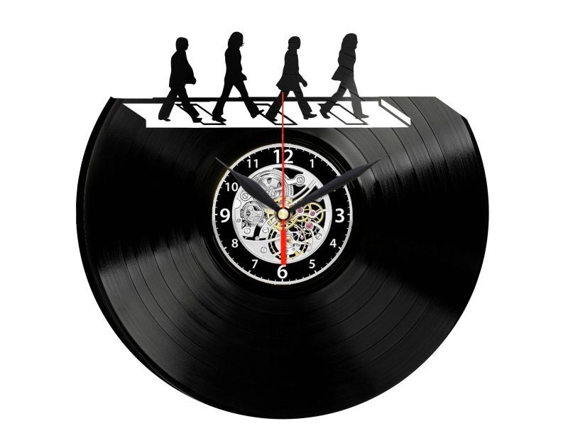 THE BEATLES ZEGAR ŚCIENNY DEKORACYJNY NOWOCZESNY PŁYTA WINYLOWA WINYL NA PREZENT EVEVO W0085