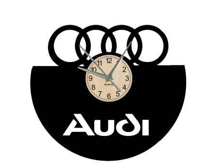 AUDI ZEGAR ŚCIENNY DEKORACYJNY NOWOCZESNY PŁYTA WINYLOWA WINYL NA PREZENT EVEVO W0088