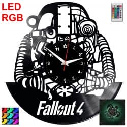 Fallout 4 Zegar Ścienny Podświetlany LED RGB Na Pilota Płyta Winylowa Nowoczesny Dekoracyjny Na Prezent Urodziny