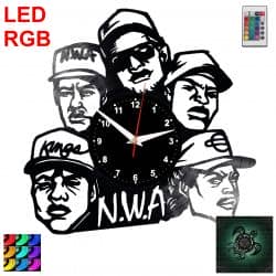 NWA Zegar Ścienny Podświetlany LED RGB Na Pilota Płyta Winylowa Nowoczesny Dekoracyjny Na Prezent Urodziny