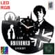 Sherlock Holmes Zegar Ścienny Podświetlany LED RGB Na Pilota Płyta Winylowa Nowoczesny Dekoracyjny Na Prezent Urodziny