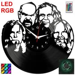 Slayer Zegar Ścienny Podświetlany LED RGB Na Pilota Płyta Winylowa Nowoczesny Dekoracyjny Na Prezent Urodziny