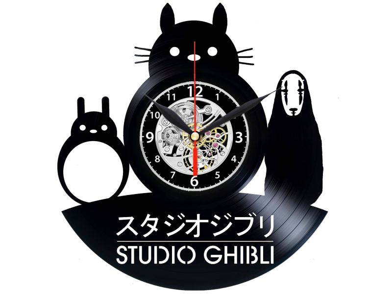 GHIBLI STUDIO PŁYTA WINYLOWA WINYL ZEGAR ŚCIENNY EVEVO EVEVEO.PL