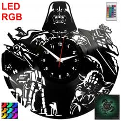 Gwiezdne Wojny Star Wars Zegar Ścienny Podświetlany LED RGB Na Pilota Płyta Winylowa Nowoczesny Dekoracyjny Na Prezent Urodziny