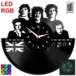 The Rolling Stones Zegar Ścienny Podświetlany LED RGB Na Pilota Płyta Winylowa Nowoczesny Dekoracyjny Na Prezent Urodziny