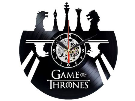 GRA O TRON GAME OF THRONES ZEGAR ŚCIENNY PŁYTA WINYLOWA WINYL ZEGAR ŚCIENNY EVEVO EVEVEO.PL 