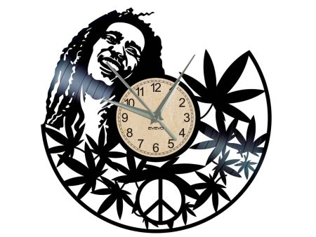 BOB MARLEY  ZEGAR ŚCIENNY PŁYTA WINYLOWA WINYL ZEGAR ŚCIENNY EVEVO EVEVEO.PL 