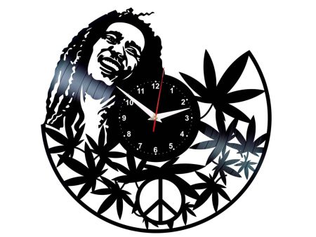 BOB MARLEY  ZEGAR ŚCIENNY PŁYTA WINYLOWA WINYL ZEGAR ŚCIENNY EVEVO EVEVEO.PL 