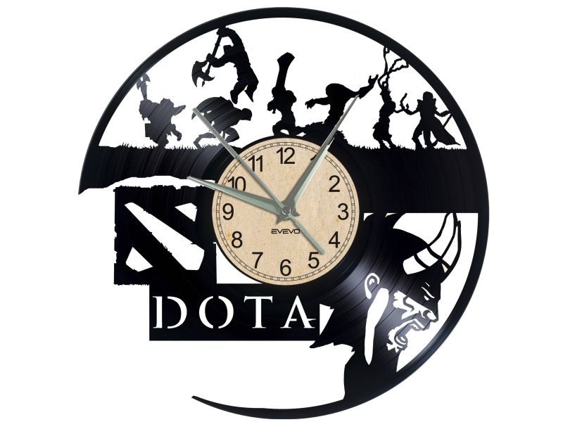 DOTA ZEGAR ŚCIENNY PŁYTA WINYLOWA WINYL ZEGAR ŚCIENNY EVEVO EVEVEO.PL 