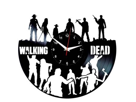 WALKING DEAD ŻYWE TRUPY ZEGAR ŚCIENNY PŁYTA WINYLOWA WINYL ZEGAR ŚCIENNY EVEVO EVEVEO.PL  