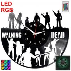 Walking Dead Żywe Trupy Zegar Ścienny Podświetlany LED RGB Na Pilota Płyta Winylowa Nowoczesny Dekoracyjny Na Prezent Urodziny