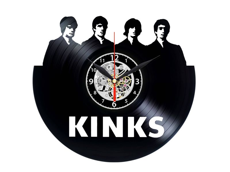 THE KINKS ZEGAR ŚCIENNY PŁYTA WINYLOWA WINYL ZEGAR ŚCIENNY EVEVO EVEVEO.PL  W0154