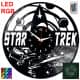 Star Trek Zegar Ścienny Podświetlany LED RGB Na Pilota Płyta Winylowa Nowoczesny Dekoracyjny Na Prezent Urodziny