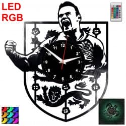 Wayne Rooney Zegar Ścienny Podświetlany LED RGB Na Pilota Płyta Winylowa Nowoczesny Dekoracyjny Na Prezent Urodziny