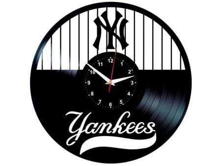 YANKEES ZEGAR ŚCIENNY PŁYTA WINYLOWA WINYL ZEGAR ŚCIENNY EVEVO EVEVEO.PL