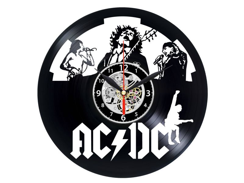 AC-DC ACDC ZEGAR ŚCIENNY PŁYTA WINYLOWA WINYL ZEGAR ŚCIENNY EVEVO EVEVEO.PL