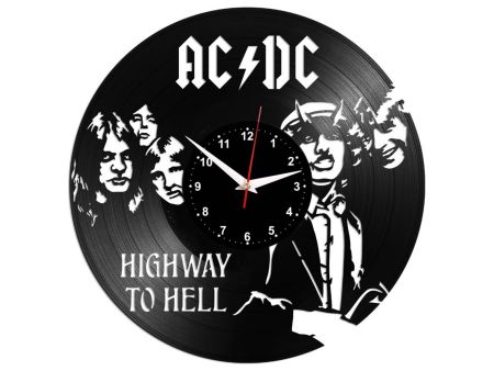 AC-DC ACDC ZEGAR ŚCIENNY PŁYTA WINYLOWA WINYL ZEGAR ŚCIENNY EVEVO EVEVEO.PL W0206