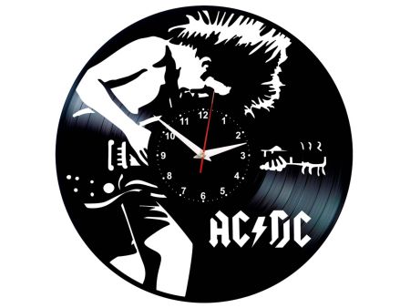 AC-DC ACDC ZEGAR ŚCIENNY PŁYTA WINYLOWA WINYL ZEGAR ŚCIENNY EVEVO EVEVEO.PL W0207