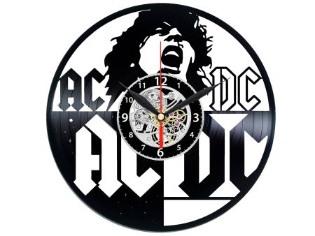 AC-DC ACDC ZEGAR ŚCIENNY PŁYTA WINYLOWA WINYL ZEGAR ŚCIENNY EVEVO EVEVEO.PL W0208