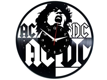 AC-DC ACDC ZEGAR ŚCIENNY PŁYTA WINYLOWA WINYL ZEGAR ŚCIENNY EVEVO EVEVEO.PL W0208