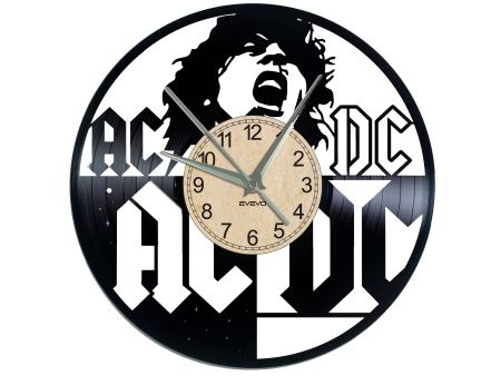 AC-DC ACDC ZEGAR ŚCIENNY PŁYTA WINYLOWA WINYL ZEGAR ŚCIENNY EVEVO EVEVEO.PL W0208