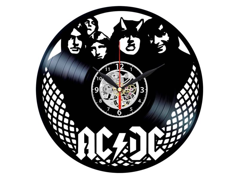 AC-DC ACDC ZEGAR ŚCIENNY PŁYTA WINYLOWA WINYL ZEGAR ŚCIENNY EVEVO EVEVEO.PL W0209