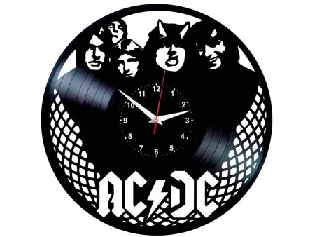 AC-DC ACDC ZEGAR ŚCIENNY PŁYTA WINYLOWA WINYL ZEGAR ŚCIENNY EVEVO EVEVEO.PL W0209