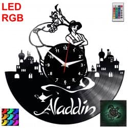 Aladdin Zegar Ścienny Podświetlany LED RGB Na Pilota Płyta Winylowa Nowoczesny Dekoracyjny Na Prezent Urodziny