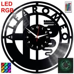 Alfaromeo Zegar Ścienny Podświetlany LED RGB Na Pilota Płyta Winylowa Nowoczesny Dekoracyjny Na Prezent Urodziny