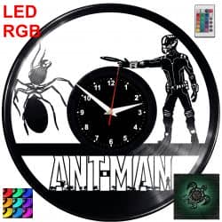 Ant-Man Zegar Ścienny Podświetlany LED RGB Na Pilota Płyta Winylowa Nowoczesny Dekoracyjny Na Prezent Urodziny