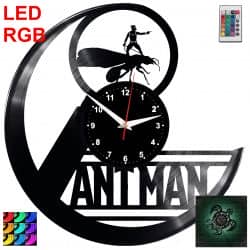 ANT-MAN Zegar Ścienny Podświetlany LED RGB Na Pilota Płyta Winylowa Nowoczesny Dekoracyjny Na Prezent Urodziny