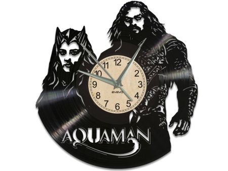 Aquaman ZEGAR ŚCIENNY PŁYTA WINYLOWA WINYL ZEGAR ŚCIENNY EVEVO EVEVEO.PL W0217