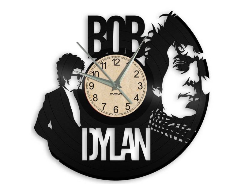 BOB DYLAN ZEGAR ŚCIENNY PŁYTA WINYLOWA WINYL ZEGAR ŚCIENNY EVEVO EVEVEO.PL W0248