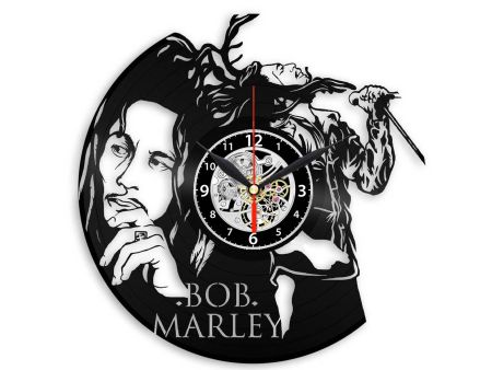 BOB MARLEY ZEGAR ŚCIENNY PŁYTA WINYLOWA WINYL ZEGAR ŚCIENNY EVEVO EVEVEO.PL W0249