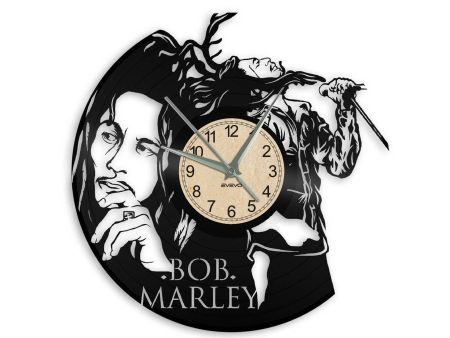 BOB MARLEY ZEGAR ŚCIENNY PŁYTA WINYLOWA WINYL ZEGAR ŚCIENNY EVEVO EVEVEO.PL W0249