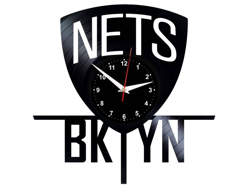 W0283 BROOKLYN NETS1 ZEGAR ŚCIENNY EVEVO EVEVEO.PL 