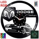 Dodge Zegar Ścienny Podświetlany LED RGB Na Pilota Płyta Winylowa Nowoczesny Dekoracyjny Na Prezent Urodziny
